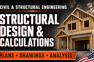 be your civil and structural engineer for structural design and calculations