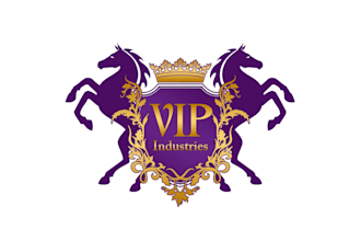 professional modern arms crest coat heraldry logo design