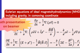 create your math presentation on overleaf