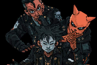 create 8bit pixel art 2d pixel art and animation