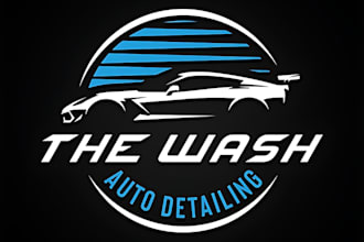 do beautiful automotive, car wash and car racing logo