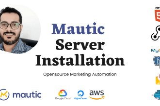 install and setup mautic email marketing server
