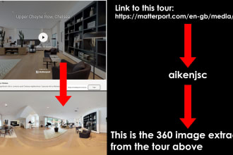 pull out extract 360 images from any virtual tour