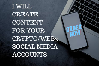 create content for your crypto and web3 social media accounts