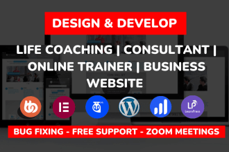 design life coaching website for speaker, trainer, consultant, therapy, yoga