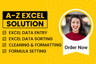 be a quick excel formula, data formatting, data cleanup, excel data entry expert