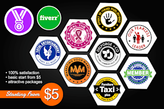 design badge or stamp logo