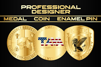 design medals , coins and enamel pins