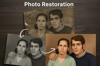 do photo restoration and colorization