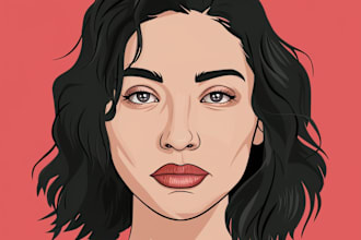 draw  3d realistic vector cartoon portrait from your photo
