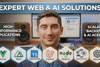 develop professional web app using vue 3, nuxt 3 ai expert