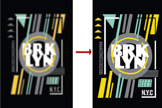 do vector tracing gigs, outlining, illustrative portrait for you
