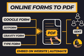 convert and automate google forms, docs, sheets, jotform, gravity forms to pdf