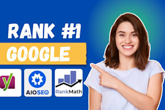 do complete wordpress onpage SEO with rankmath yoast and aio plugin