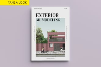 do exterior sketchup 3d model of your project