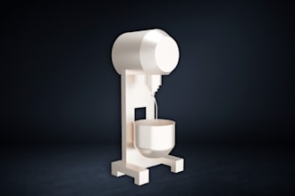 do 3d industrial modeling and photorealistic render