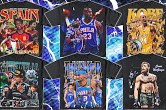 create unique custom 90s vintage bootleg rap tee designs