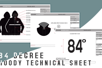 make technical illustration and garment product manual