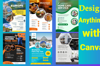 design eddm, postcards, leaflets, flyers, handouts in canva