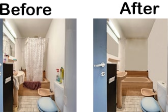 do furniture ,pot and every things removal retouching real estate photos