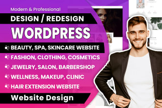 do beauty, skincare, cosmetics, barber, spa, clothing, fashion wordpress website