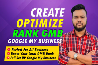create and optimize google my business profile with local SEO gmb ranking