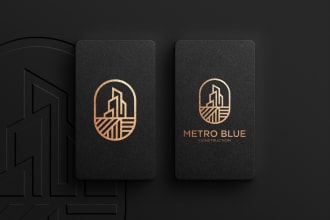 real estate logo with branding kit