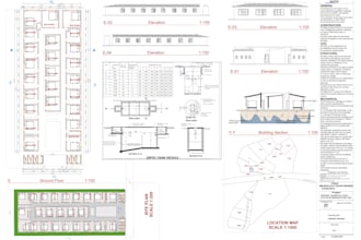 create an architectural building plan and designs
