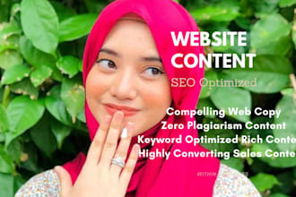 do SEO article writing, content writing and blog writing for your website