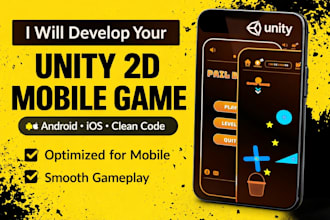 turn your idea into a unity 2d mobile game