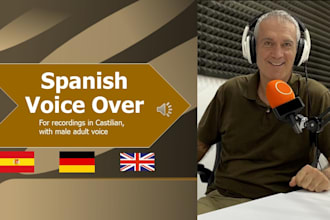 record a professional spanish voice over