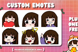 do a custom pack of emotes for twitch