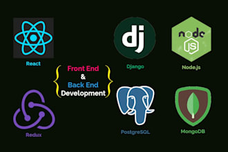 do web development using  react and  python django or node js