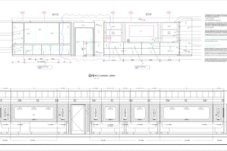 draft millwork, furniture, and casework shop drawings in autocad