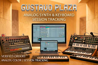record professional analog synths and keys