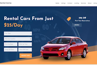 build taxi booking website, chauffeur website, limousine, car rentals website