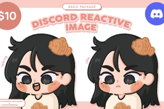 draw discord reactive image png for pngtuber vtuber streaming