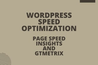 optimize wordpress speed on pagespeed insights and gtmetrix