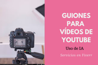write a script for your youtube and tik tok video in spanish with ai