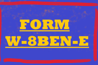 help you prepare form w8 ben and form w8 ben e for your entity