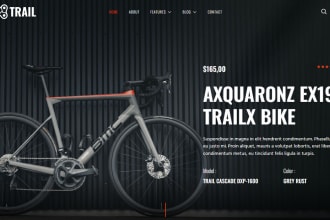 build a professional shopify website for your bicycle shop