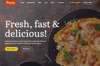 design a website for your restaurant or catering service