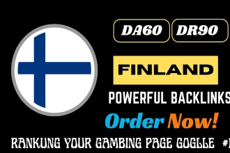 do high quality finland dofollow SEO linkbuilding DR authority finnish backlinks
