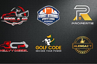 create modern unique construction custom business logo