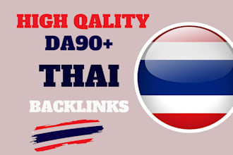 do high quality thailand high da homepage backlinks thai korea SEO link building