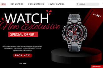 design a highly watch shopify store  smart watch store