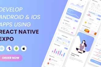 develop stunning android and ios app using react native expo