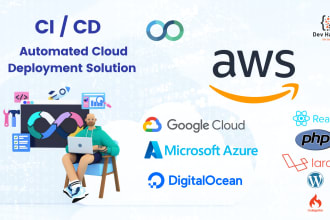 do cloud deployment automated solution ci cd pipeline AWS git
