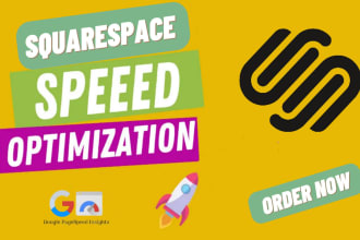 increase speed up your squarespace website within 6 hrs