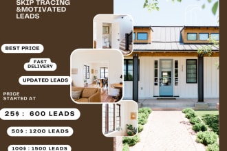 do skip tracing for real estate business and motivated leads